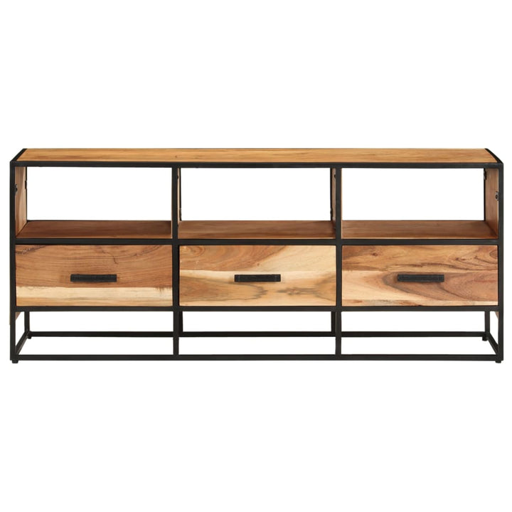 tv-skab 110x30x45 cm massivt akacietræ