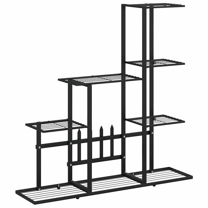 blomsterstativ 94,5x25x88 cm metal sort