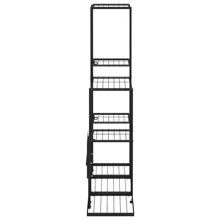 blomsterstativ 94,5x25x88 cm metal sort