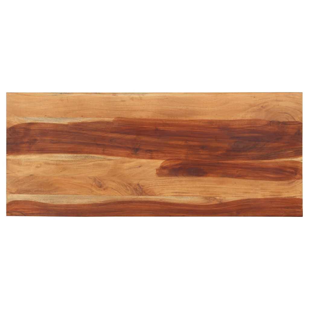 bordplade 140x60x(2,5-2,7) cm massivt akacietræ