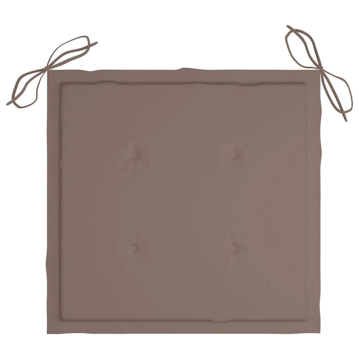 havestole med hynder 6 stk. massivt akacietræ