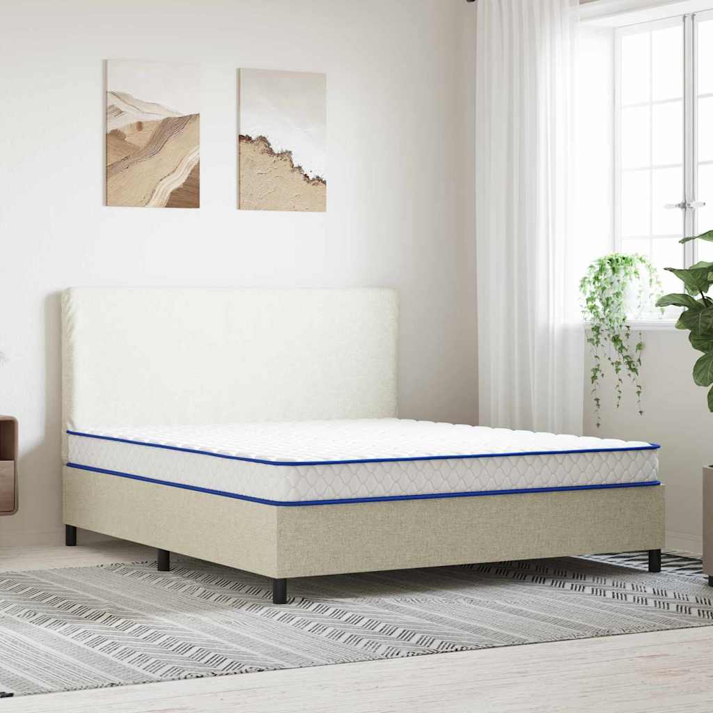 Madras vidaXL Madras Blød Hvid Hvid 200 x 160 x 17 cm PU Skum