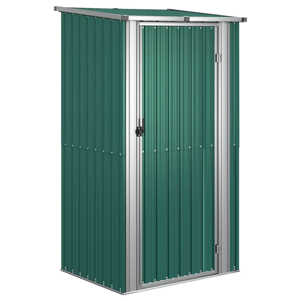 haveskur grøn 118,5x97x209,5 cm galvaniseret stål