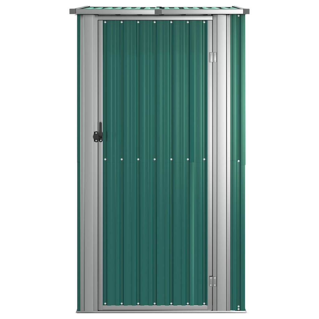 haveskur grøn 118,5x97x209,5 cm galvaniseret stål