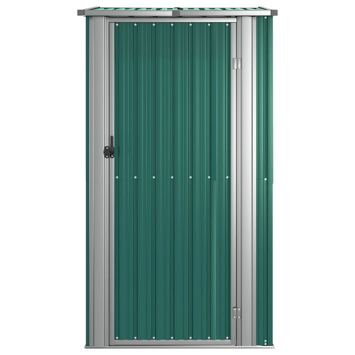 haveskur grøn 118,5x97x209,5 cm galvaniseret stål