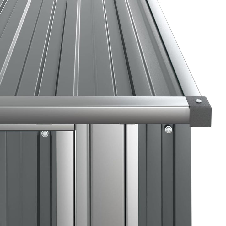 haveskur 118,5x97x209,5 galvaniseret stål grå