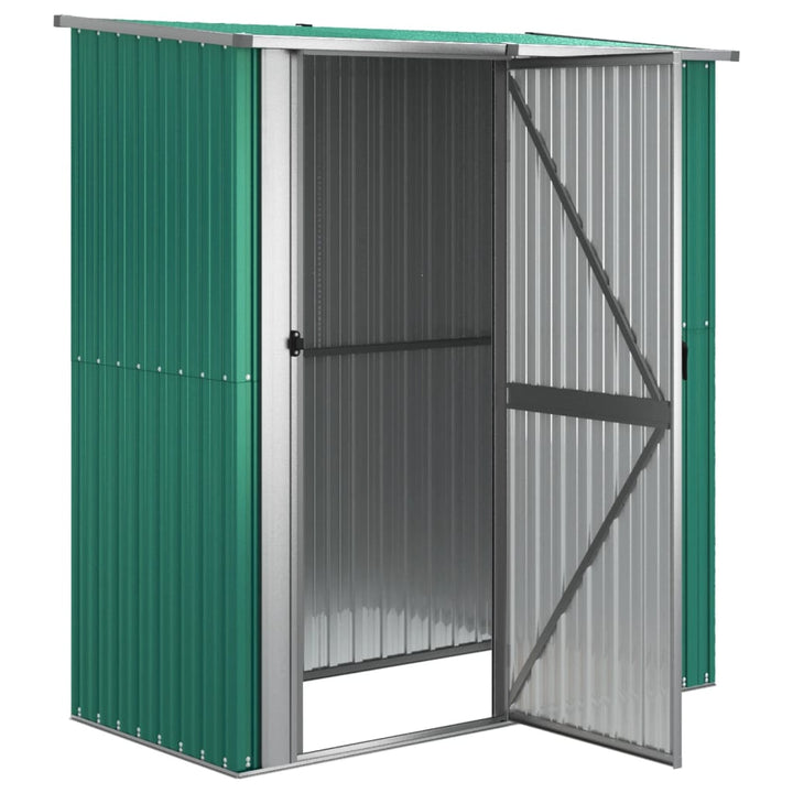 haveskur grøn 180,5x97x209,5 cm galvaniseret stål