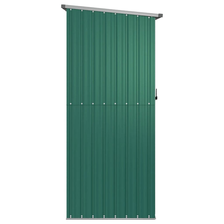 haveskur grøn 180,5x97x209,5 cm galvaniseret stål