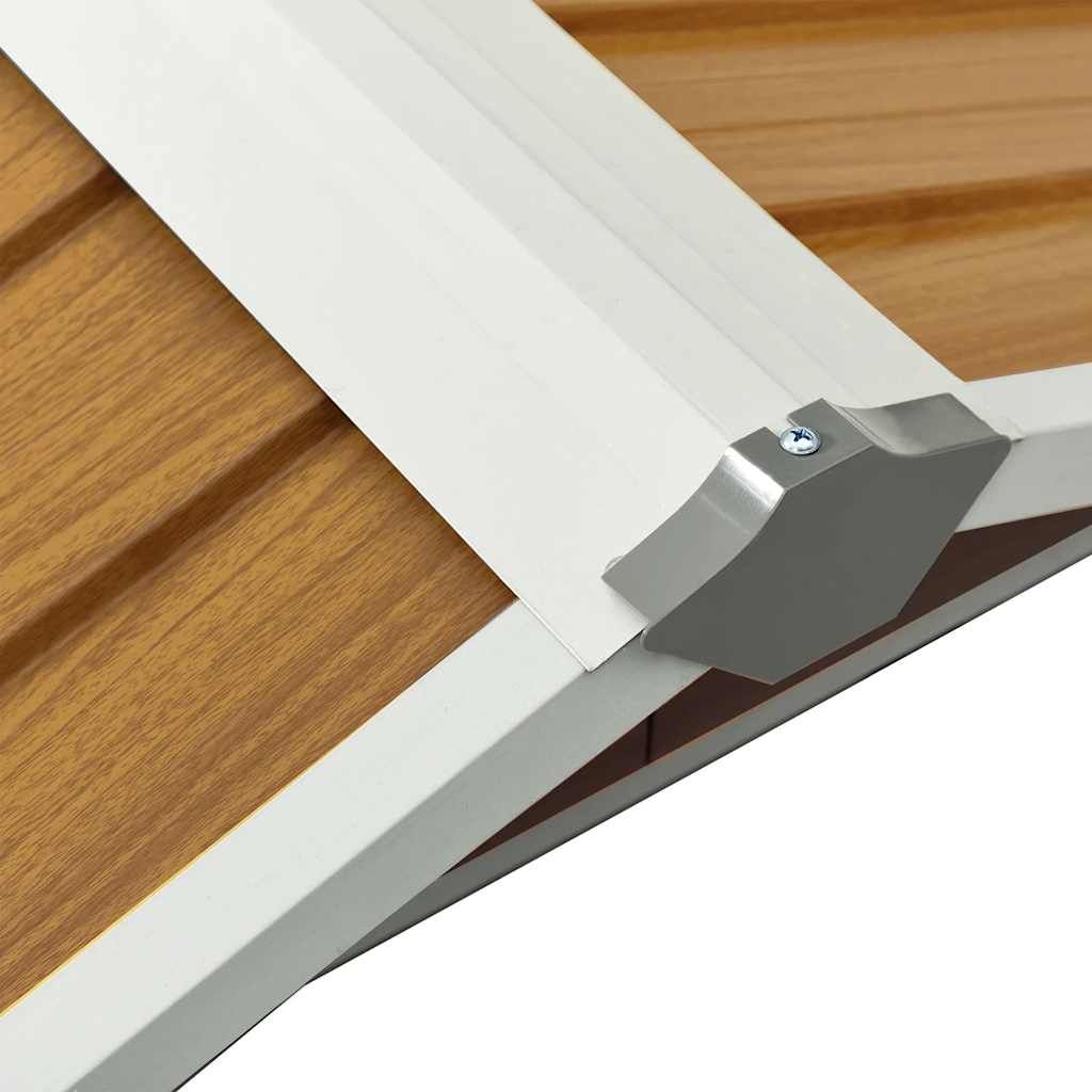 garage til robotplæneklipper 92x97x63 cm galvaniseret stål brun