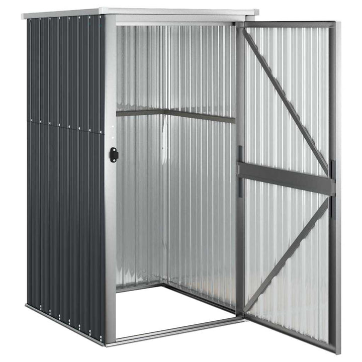 redskabsskur til haven 88x89x161 cm galvaniseret stål antracit