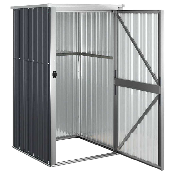 redskabsskur til haven 88x89x161 cm galvaniseret stål antracit