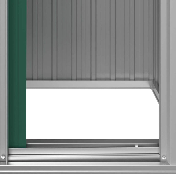 haveskur 126x97,5x177 cm galvaniseret stål grøn