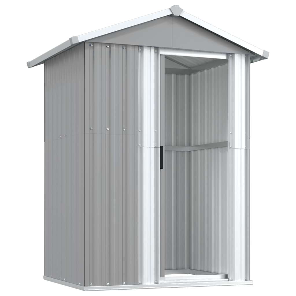 haveskur 126x97,5x177 cm galvaniseret stål grå