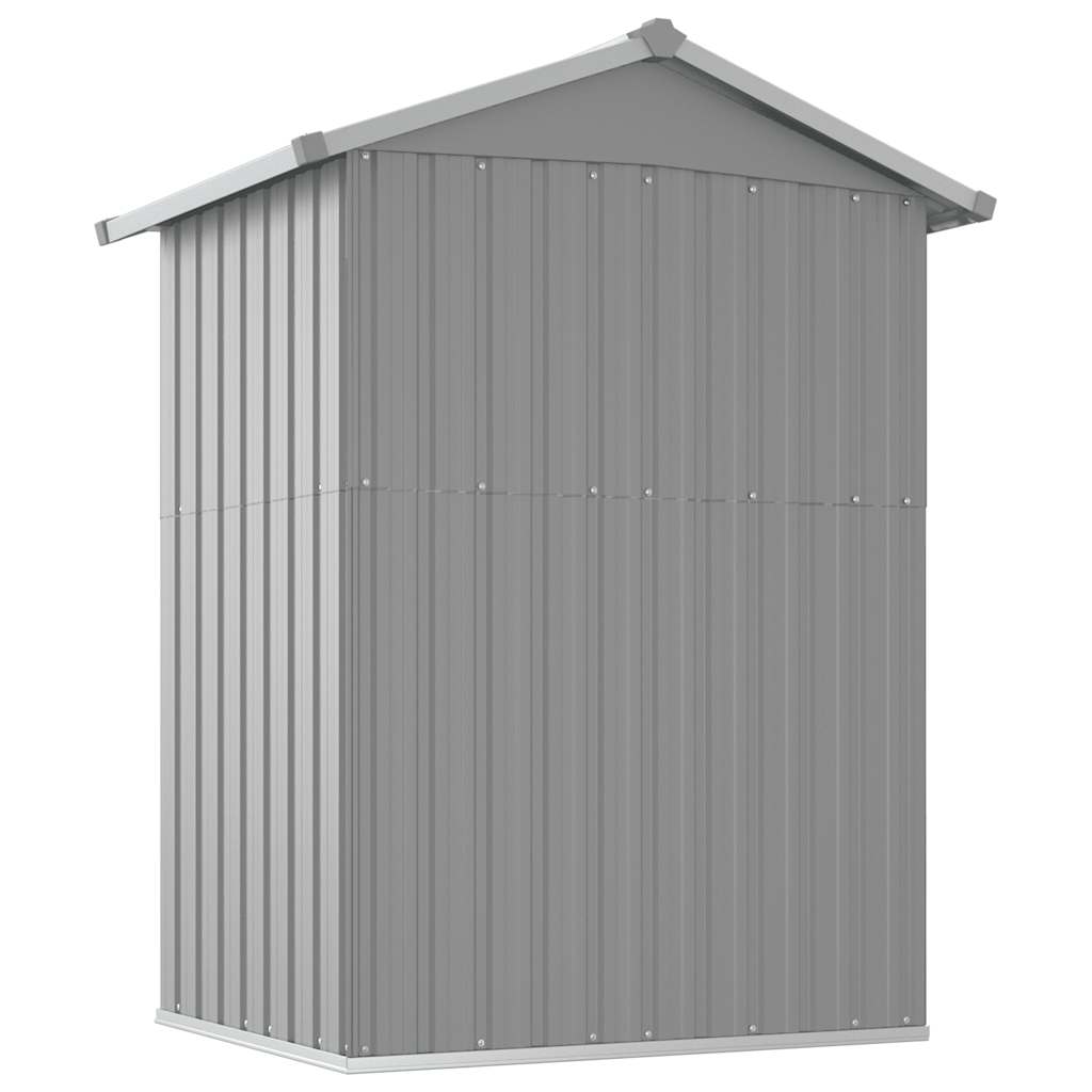 haveskur 126x97,5x177 cm galvaniseret stål grå