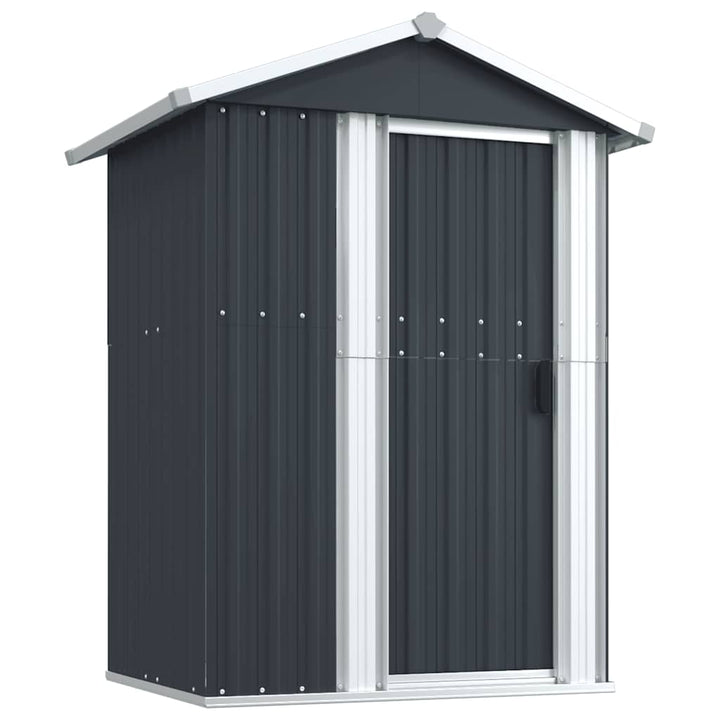 haveskur 126x97,5x177 cm galvaniseret stål antracitgrå