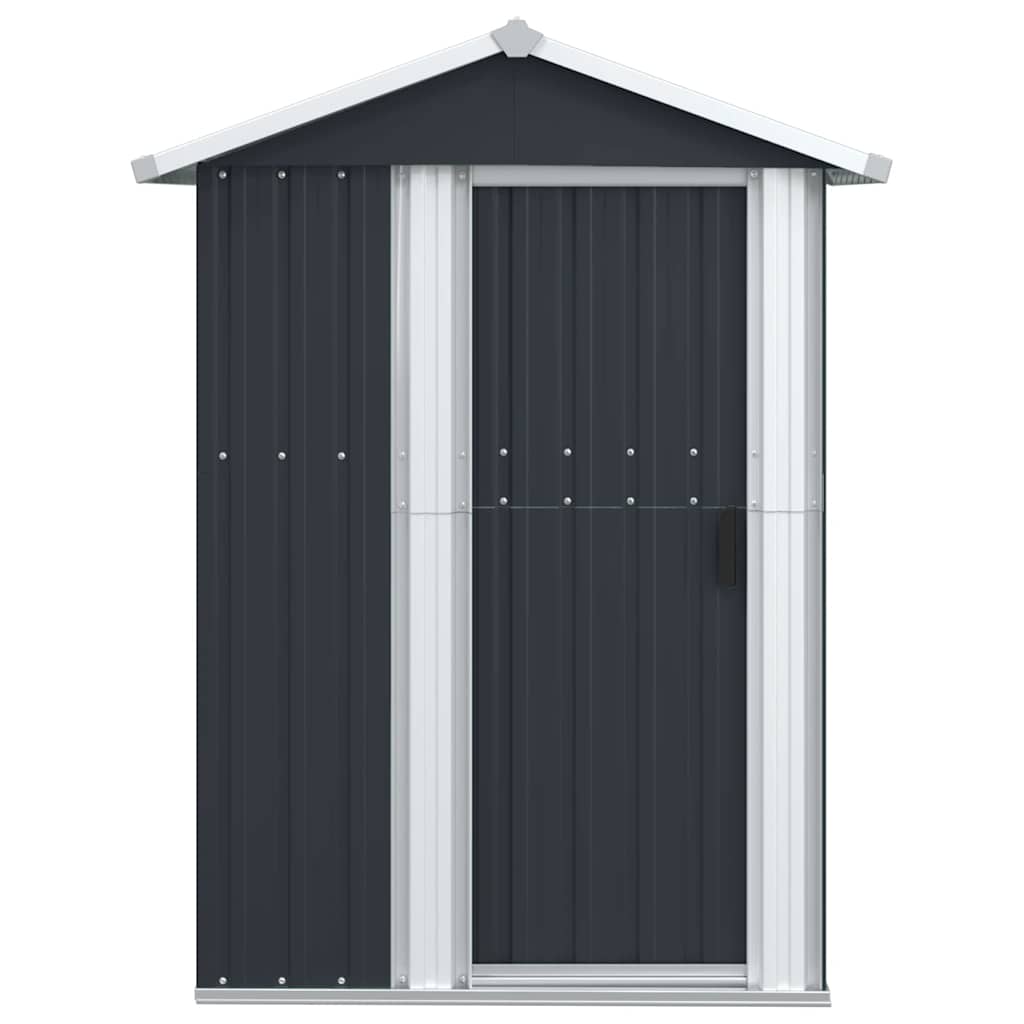 haveskur 126x97,5x177 cm galvaniseret stål antracitgrå