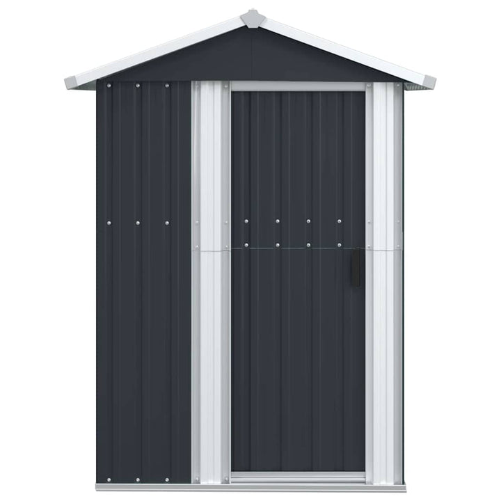 haveskur 126x97,5x177 cm galvaniseret stål antracitgrå