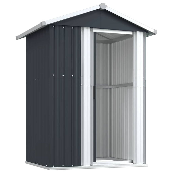 haveskur 126x97,5x177 cm galvaniseret stål antracitgrå