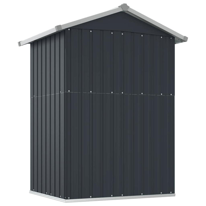 haveskur 126x97,5x177 cm galvaniseret stål antracitgrå
