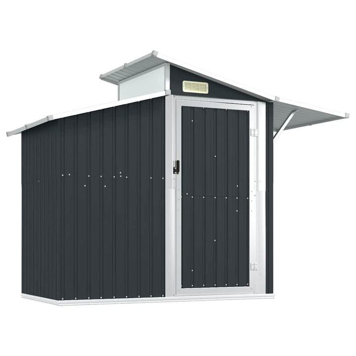 haveskur 270x130x208,5 cm galvaniseret stål antracitgrå