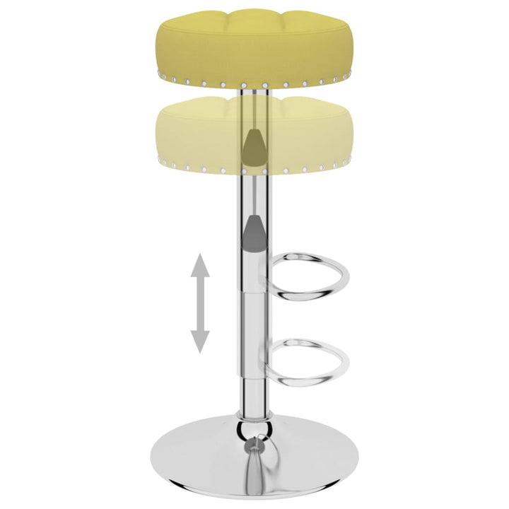 barstole 2 stk. stof grøn