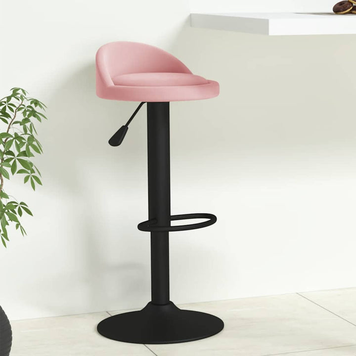 barstol fløjl pink