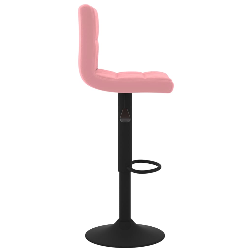 barstol fløjl pink