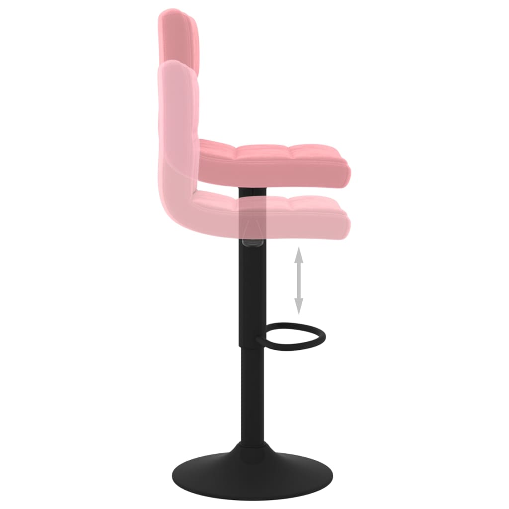 barstol fløjl pink