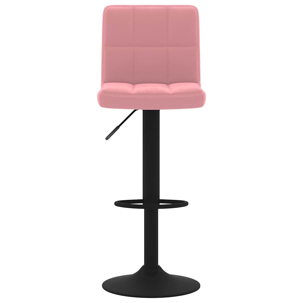 barstole 2 stk. fløjl pink