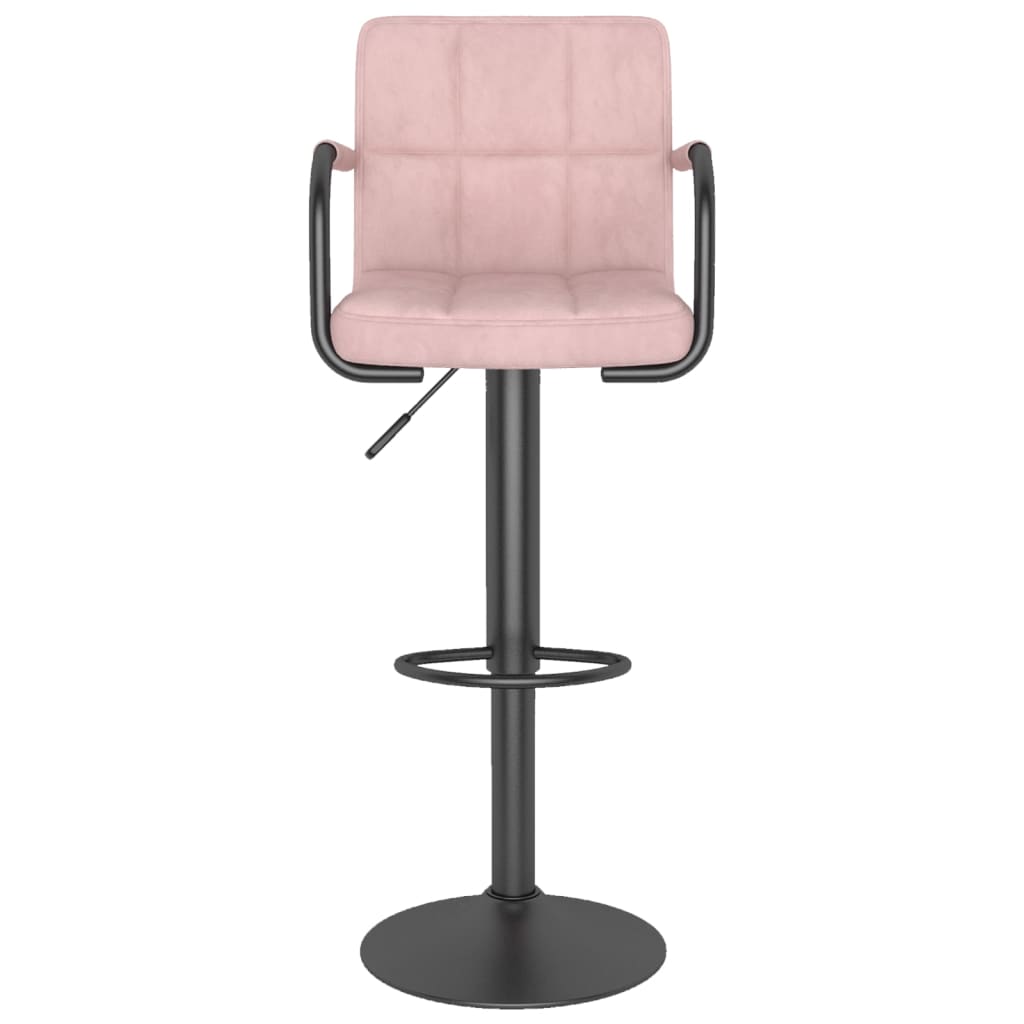 barstol fløjl pink