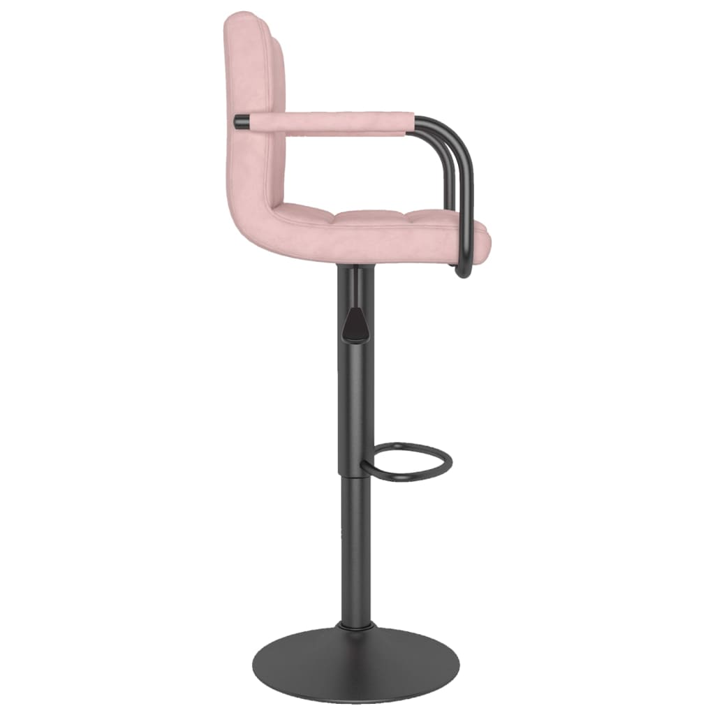 barstol fløjl pink