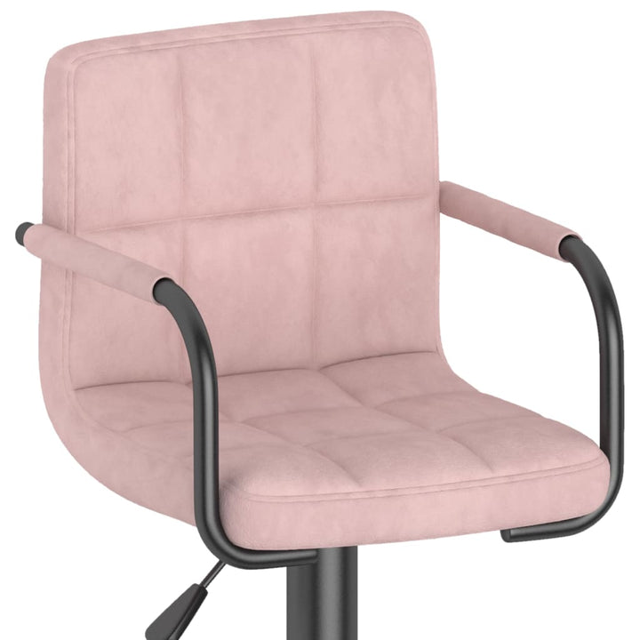 barstol fløjl pink