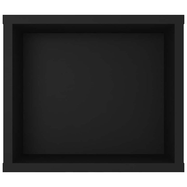 væghængt tv-bord 100x30x26,5 cm konstrueret træ sort