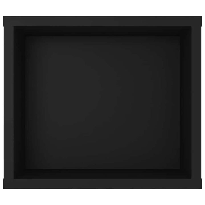 væghængt tv-bord 100x30x26,5 cm konstrueret træ sort
