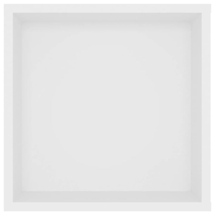 væghængt tv-bord 102x35x35 cm konstrueret træ hvid