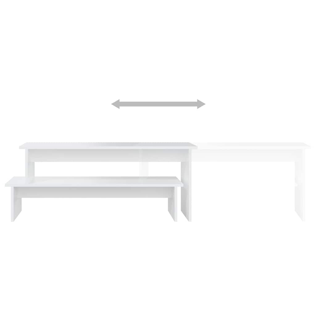tv-bord 180x30x43 cm konstrueret træ hvid