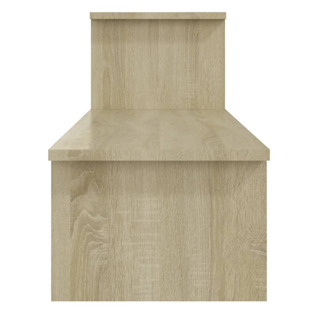 tv-bord 180x30x43 cm konstrueret træ sonoma-eg
