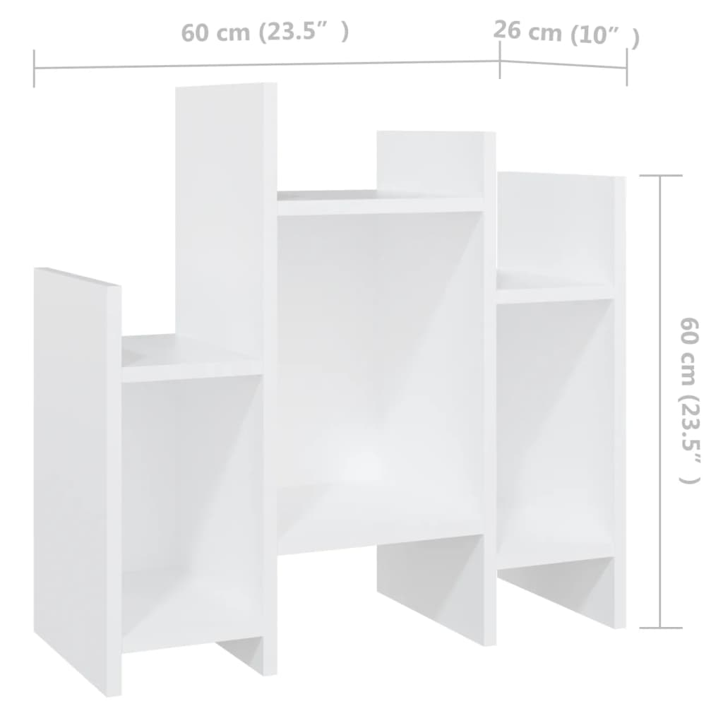 sideskab 60x26x60 cm konstrueret træ hvid