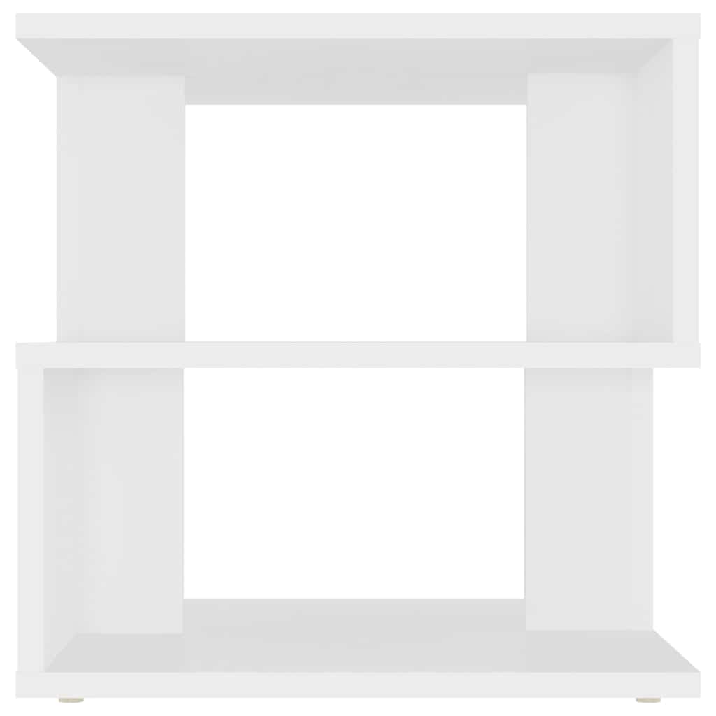 sidebord 40x40x40 cm konstrueret træ hvid