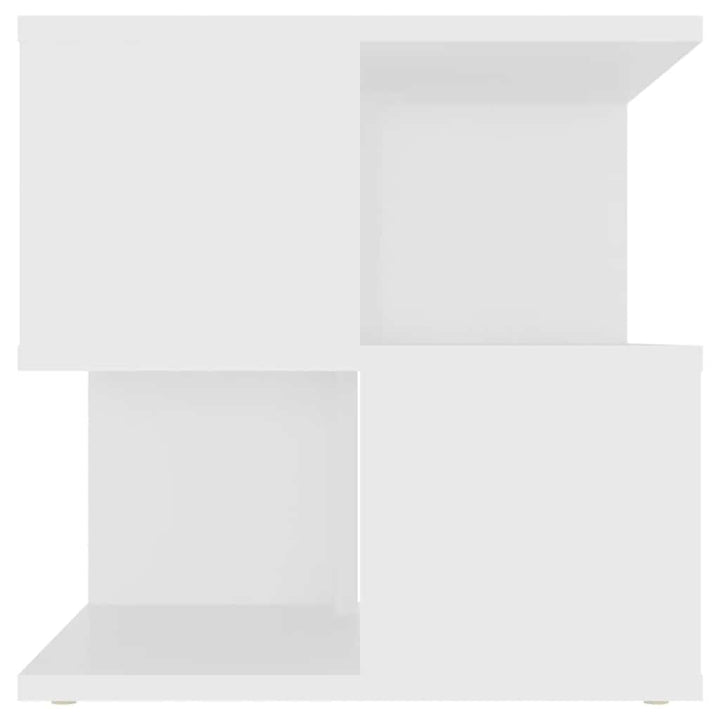 sidebord 40x40x40 cm konstrueret træ hvid