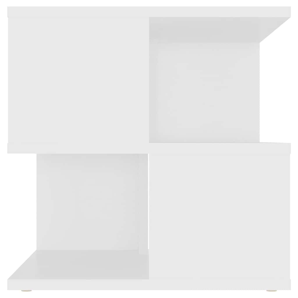 sidebord 40x40x40 cm konstrueret træ hvid