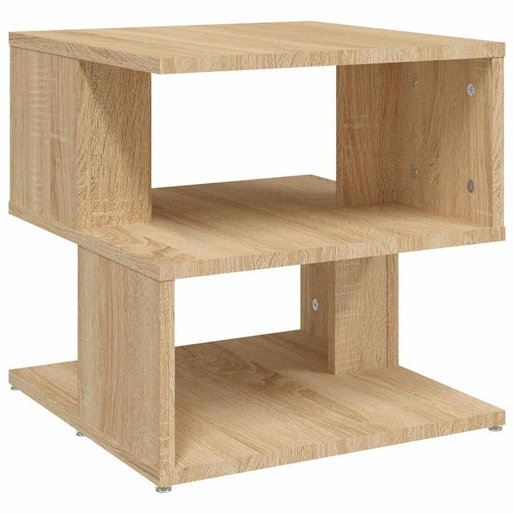 sidebord 40x40x40 cm konstrueret træ sonoma-eg