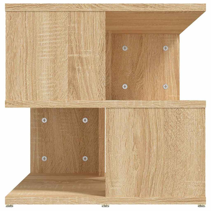 sidebord 40x40x40 cm konstrueret træ sonoma-eg