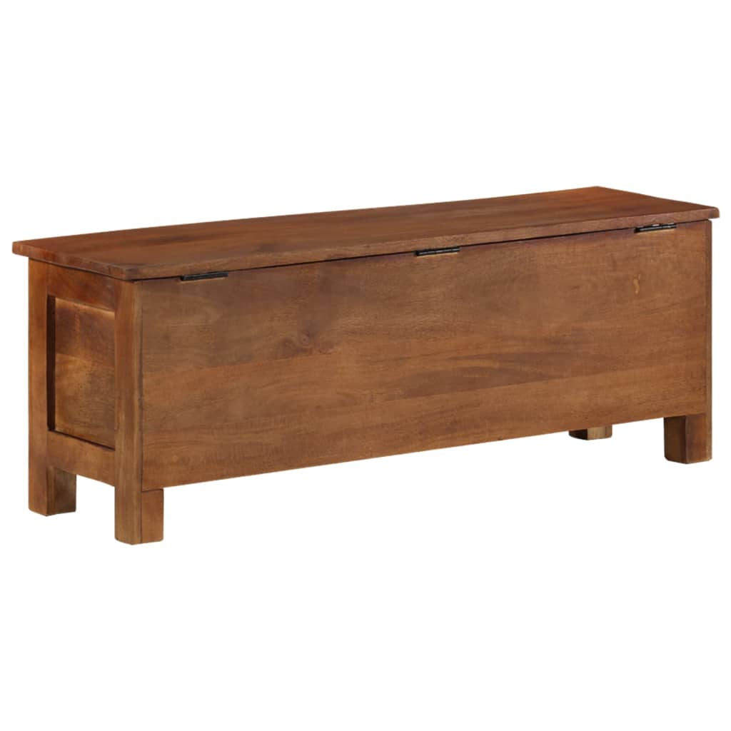 opbevaringsboks 110x30x40 cm massivt mangotræ