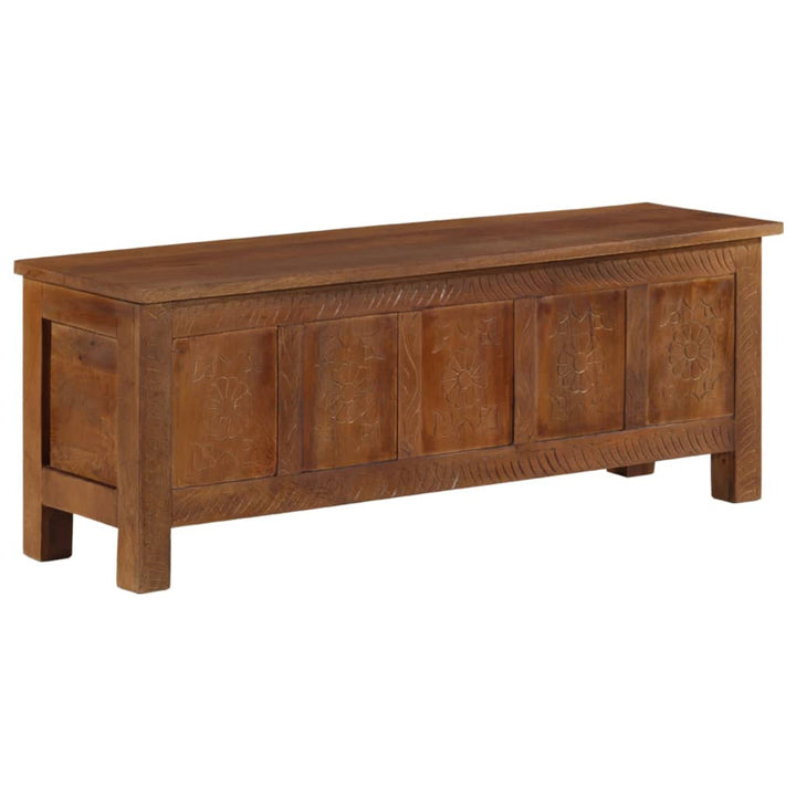 opbevaringsboks 110x30x40 cm massivt mangotræ