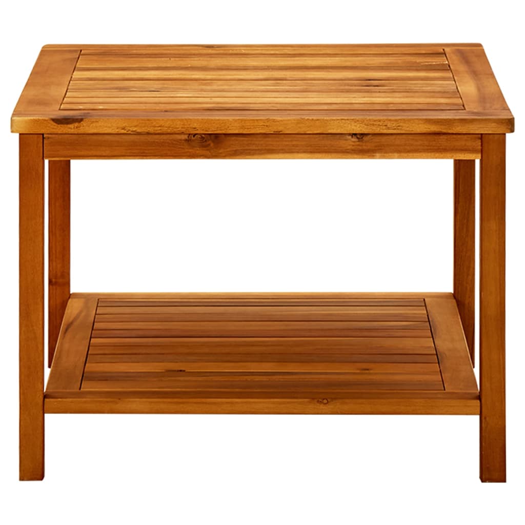sofabord 60x60x45 cm massivt akacietræ