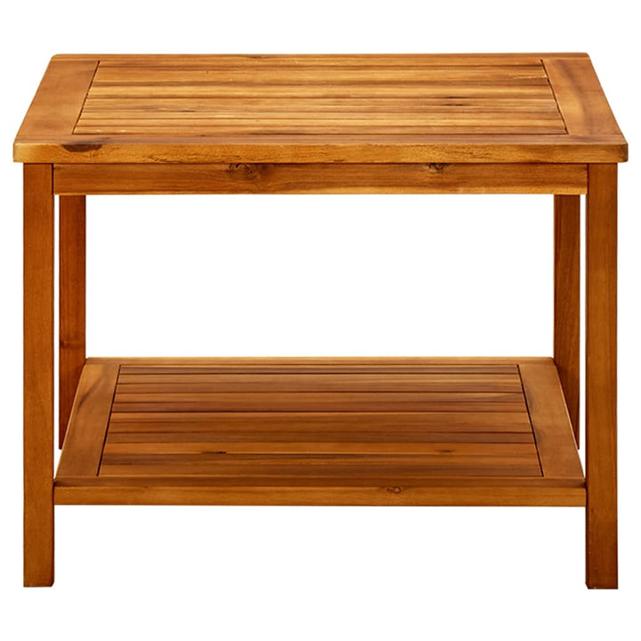 sofabord 60x60x45 cm massivt akacietræ