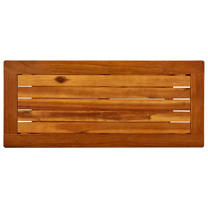 konsolbord til haven 80x35x75 cm massivt akacietræ