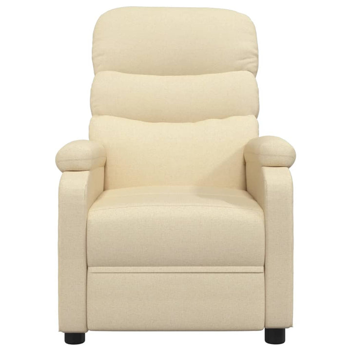eldrevet massagestol stof cremefarvet