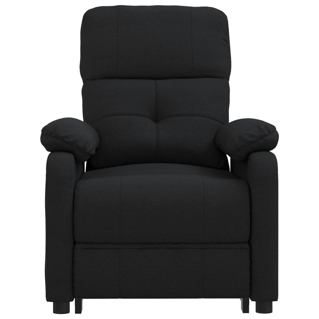 eldrevet massagestol stof sort